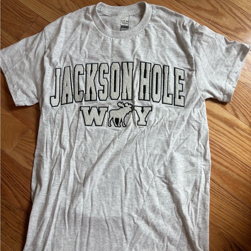 Tshirt Center Light Gray Jackson Hole Tee